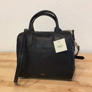 NWT Fossil Leather Satchel